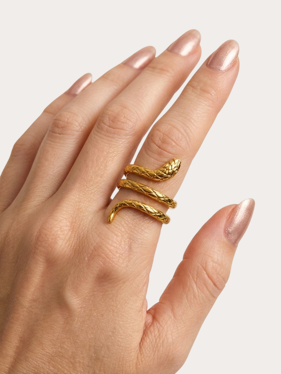 Anillo Mystic Gold Coil
